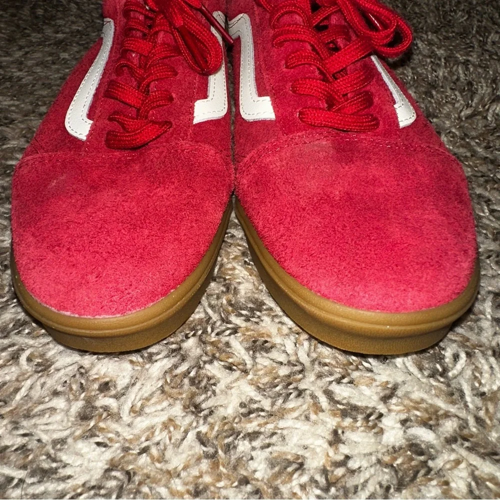 NEW VANS OLD SKOOL LOWPRO 'RED GUM' Women’s Size 8 RARE - Picture 5 of 12